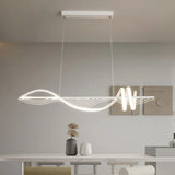 Lampara colgante led espiral diseño moderno y creativo para interiores