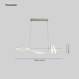 Lampara colgante led espiral diseño moderno y creativo para interiores