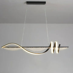 Lampara colgante led espiral diseño moderno y creativo para interiores