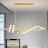 Lampara colgante led espiral diseño moderno y creativo para interiores