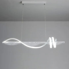 Lampara colgante led espiral diseño moderno y creativo para interiores