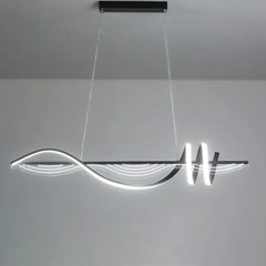 Lampara colgante led espiral diseño moderno y creativo para interiores