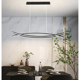 Lampara colgante led lineal diseño moderno para comedor