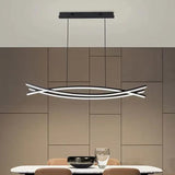 Lampara colgante led lineal diseño moderno para comedor