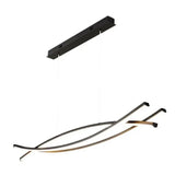 Lampara colgante led lineal diseño moderno para comedor