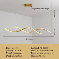 Lamparas led modernas colgantes diseño creativo para comedor