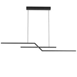 Lampara suspendida lineal diseño moderno y creativo para comedor