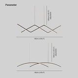 Lamparas colgantes negras comedor diseño minimalista y alargado