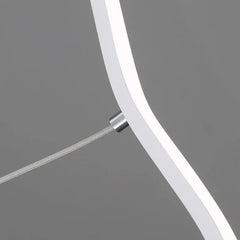 Lampara colgante lineal led diseño moderno y creativo