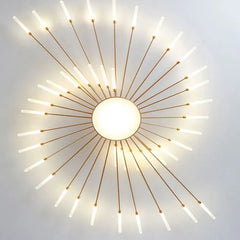Lámpara de techo sputnik regulable de metal de estilo moderno para salón