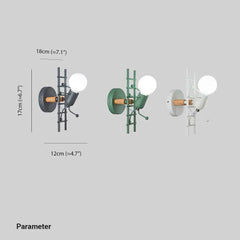 Aplique de pared industrial para dormitorio con estilo creativo