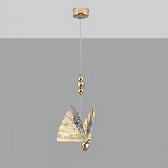 Lámpara Colgante Mariposa LED Moderna Multicolor para Mesita de Noche
