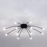 Lámpara de techo Sputnik moderna de metal con LED para salón