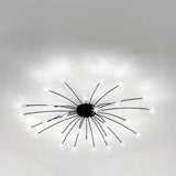 Lámpara de techo Sputnik moderna de metal con LED para salón