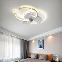 Ventiladores de techo con luz pequeños con control remoto LED