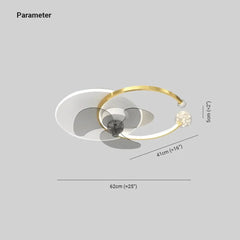 Ventiladores de techo con luz pequeños con control remoto LED