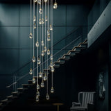 Lámpara colgante bola cristal modernas para sala elegante
