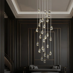Lámparas de techo bola cristal modernas para sala elegante