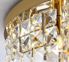 Lámpara de Techo de Cristal Redonda de Lujo para Salón