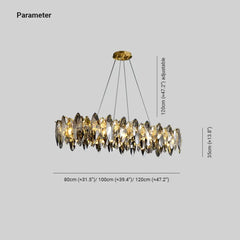 Lampara araña de cristal diseño moderno y creativo estilo lujoso