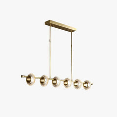 Lamparas de techo colgantes para comedor diseño lujo dorado