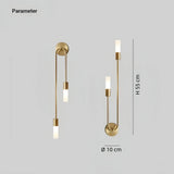 Aplique de pared moderno led regulable de metal para mesita de noche