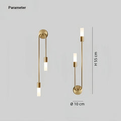 Aplique de pared moderno led regulable de metal para mesita de noche