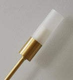 Aplique de pared moderno led regulable de metal para mesita de noche