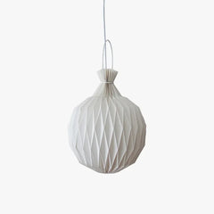 Lámpara colgante blanco diseño creativo esférico de papel para salón