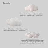 Farolas exteriores de jardin pie LED forma nube