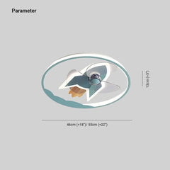 Lamparas de techo modernas con ventilador para dormitorio infantil