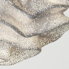 Lámpara de diseño colgante LED en metal con forma floral para salón