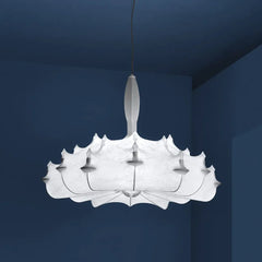 Lamparas blancas colgantes estilo vintage lotus comedor