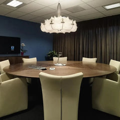 Lamparas blancas colgantes estilo vintage lotus comedor