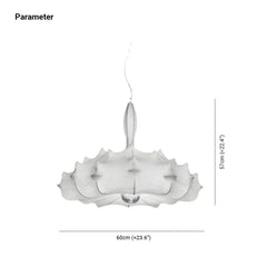 Lamparas blancas colgantes estilo vintage lotus comedor