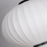 Lamparas blancas colgantes diseño de linterna de tela