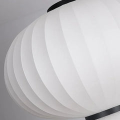 Lamparas blancas colgantes diseño de linterna de tela