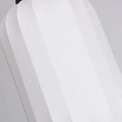 Lamparas blancas colgantes diseño de linterna de tela