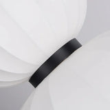 Lamparas blancas colgantes diseño de linterna de tela