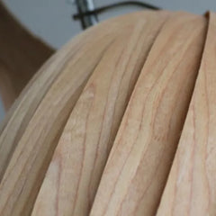 Techo lamparas de madera colgantes diseño moderno en forma de caracol