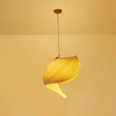 Techo lamparas de madera colgantes diseño moderno en forma de caracol