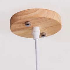 Techo lamparas de madera colgantes diseño moderno en forma de caracol