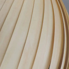 Techo lamparas de madera colgantes diseño moderno en forma de caracol