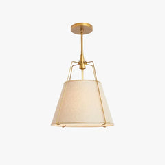 Lámpara colgante de tela para salón de estilo moderno