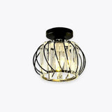 Lámpara de techo para pasillo de cristal moderna LED Ø20 cm