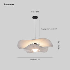 Lampara colgante tela diseño moderno y creativo LED