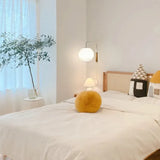 Apliques pared interior modernos diseño farol blanco con enchufe