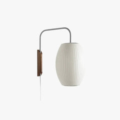 Apliques pared interior modernos diseño farol blanco con enchufe