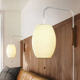 Apliques pared interior modernos diseño farol blanco con enchufe