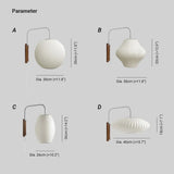 Apliques pared interior modernos diseño farol blanco con enchufe